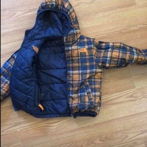 Little Boys reversable winter coat.